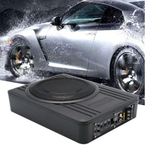 10-inch car subwoofer, 600-watt high-power aluminum alloy speaker, under-seat bass unit modification, ultra-thin amplifying subw