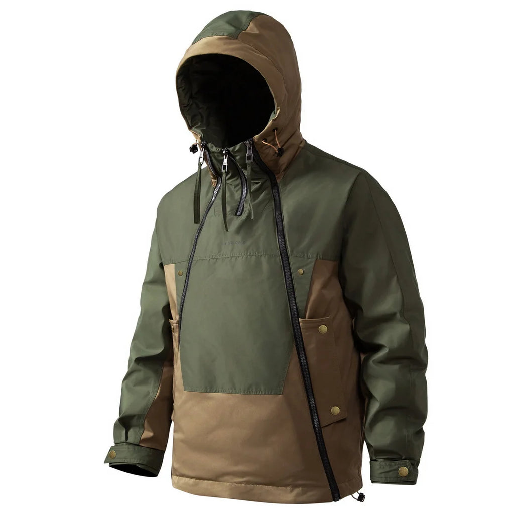 Men's Hooded Jacket - New Style, American-style Functional Double-zip Design - Trendy and Stylish Casual Fleece Coat for Men