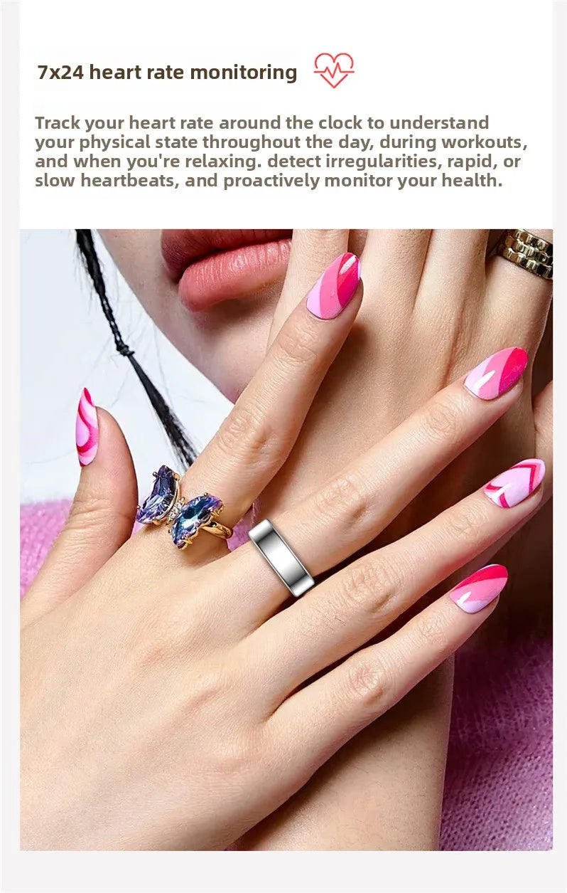Wholesale 2026 Smart Fitness Ring Waterproof Health Tracker with Video Switching Compatible with IOS Android Unisex