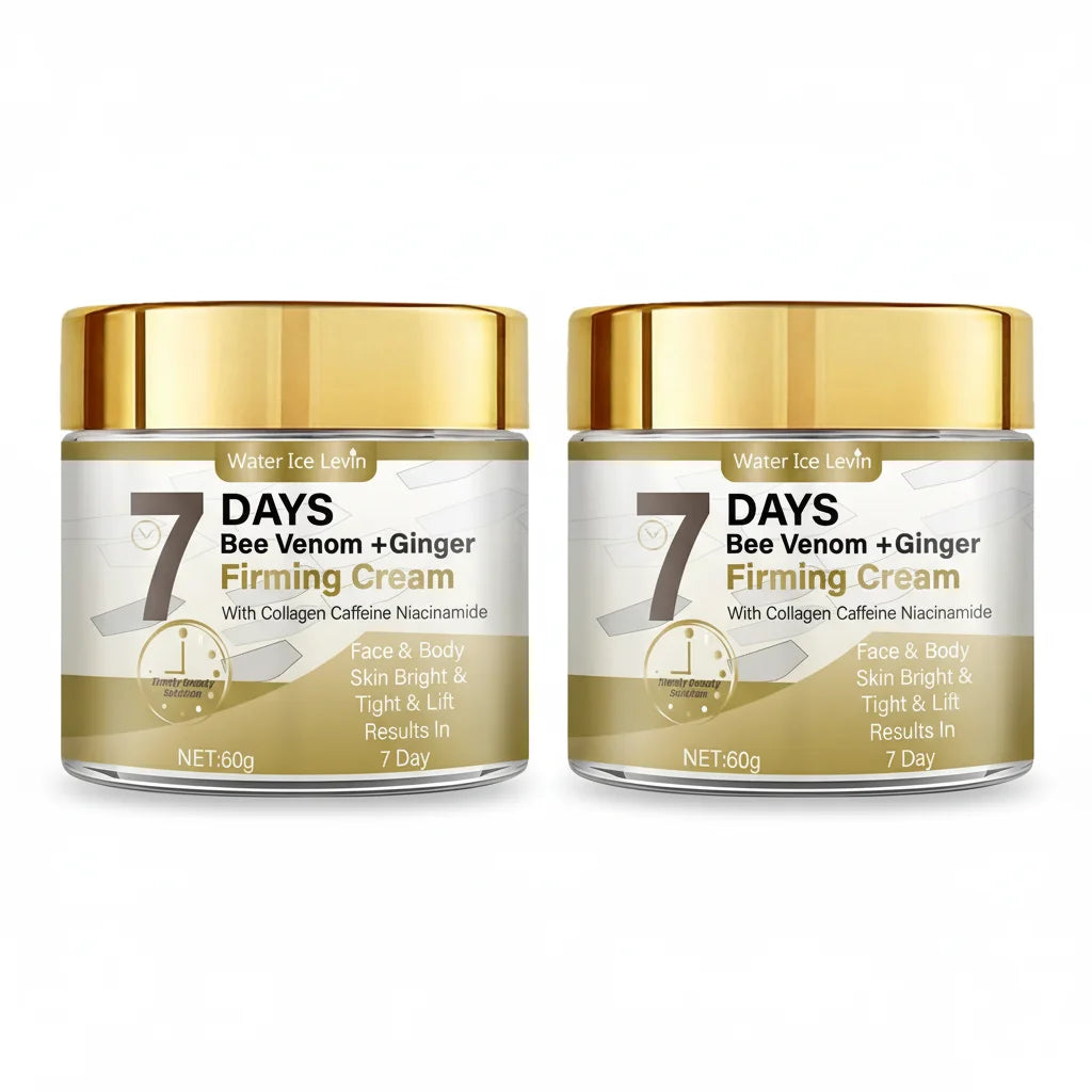 Bee Venom Ginger Firming Cream Collagen Caffeine Niacinamide Boost. Brightens Tightens Lifts Face Body. Visible 7 Day Results.
