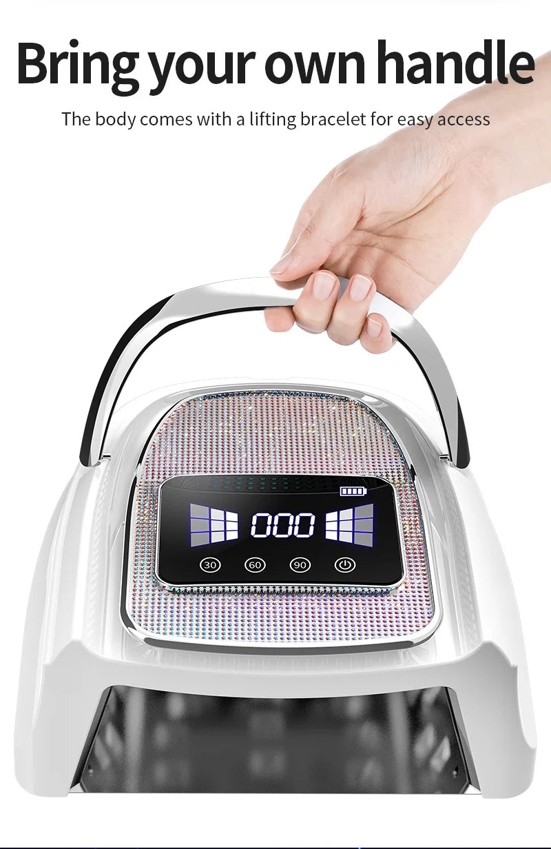 Cordless Rechargeable UV LED Nail Lamp Professional Gel Polish Curing Light Auto Sensor for Nail Art Manicure