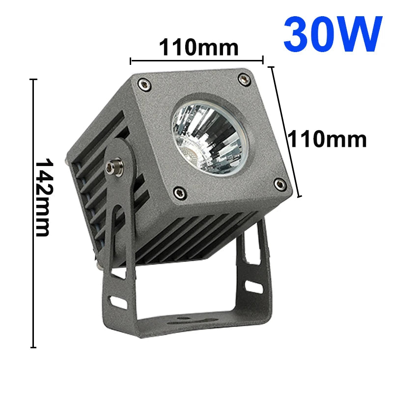 New COB LED Floodlight Outdoor Waterproof IP65 Outdoor LED Spotlight 10W 20W 30W Outdoor Landscape Lighting Exterior Wall Lighti