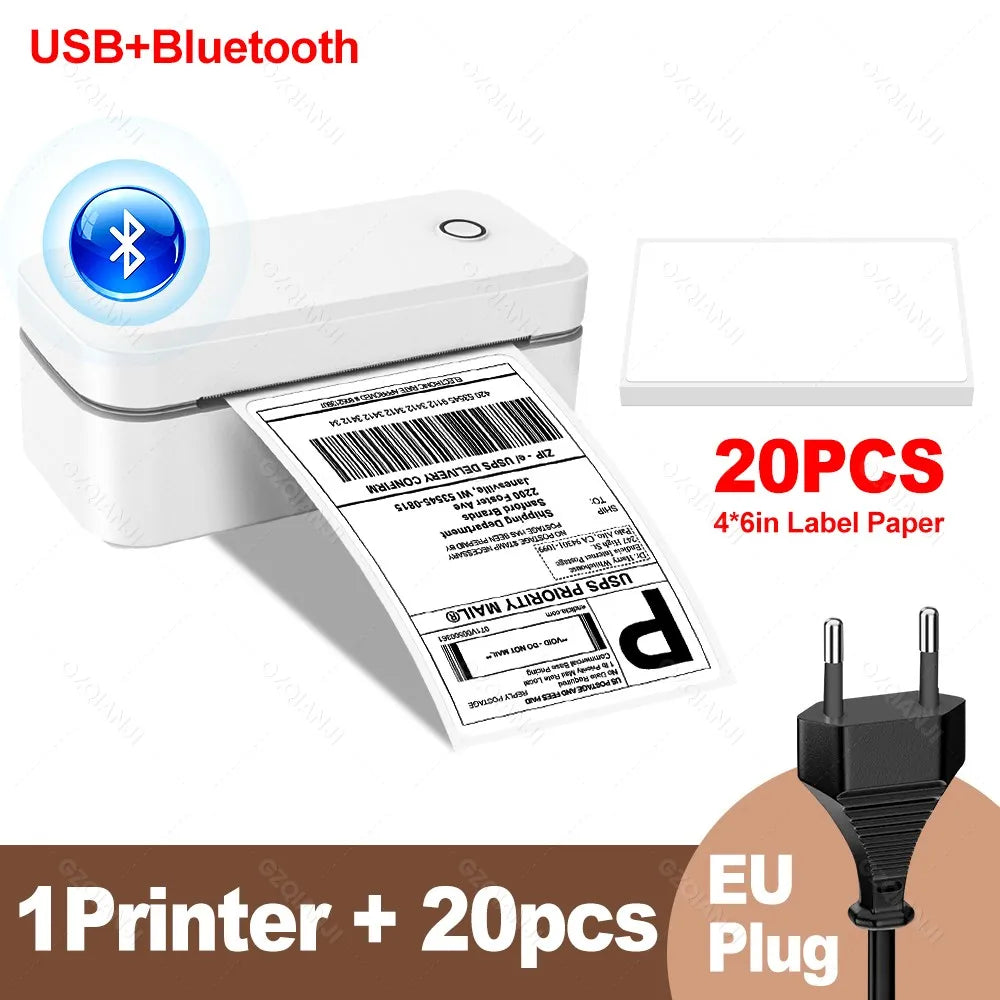 4inch 110mm Marklife X4 Bluetooth Thermal Label Printer Wireless Shipping Express Maker Compatible with iPhone Android Windows