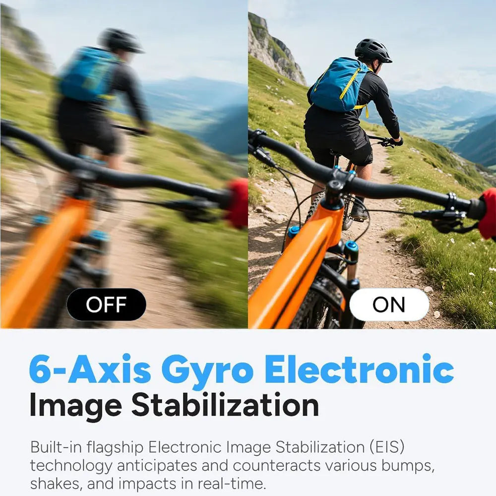4K HD Action Camera HD EIS Magneti Pocket Video Camera 30m Waterproof WiFi Motorcycle Cam Sport Video Recorder with Memory Card