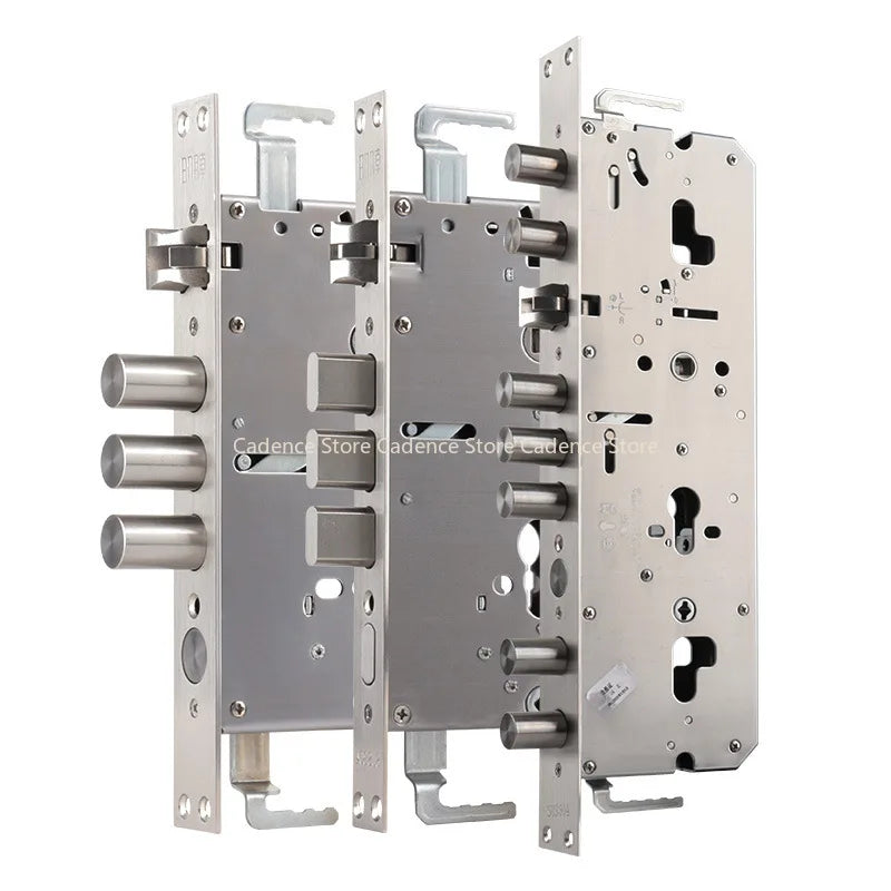 24x240 6068 Security Door Lock Body 304 Stainless Steel Internal Gear Structure Anti Stuck For Smart Fingerprint Lock