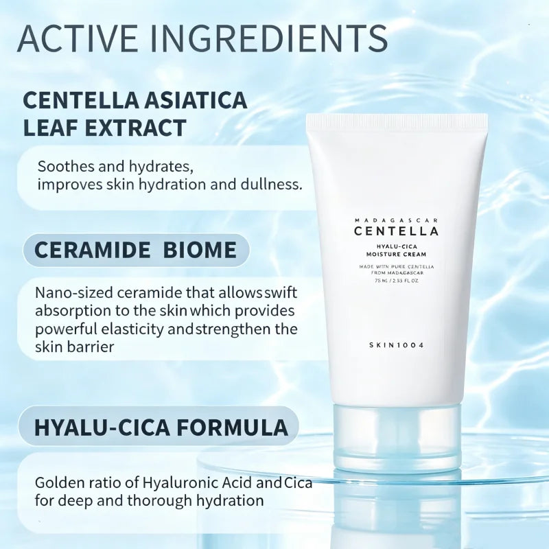 Korean Centella Hyalu Cica Water-Fit Sunscream SPF50 Sun Serum and Facial Hyalu-Cica Moisture Cream Beauty Skincare Sets