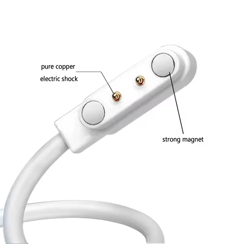 2 Pins 4 Pins Smartwatch Dock Charger Adapter USB Charging Cable Cord for Adult/Kids Smart Watch Power Charge Wire Accessories