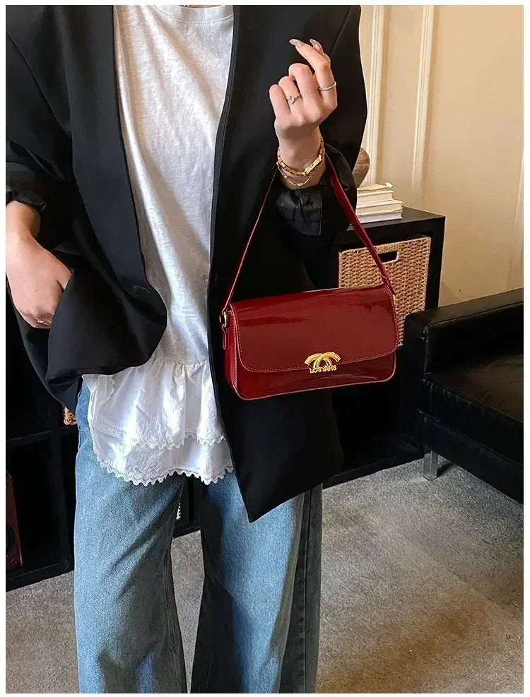 Classic Designer Leather Handbag For Women Crossbody Shoulder Bag Elegant Ladies Tote Purse Luxury Brand