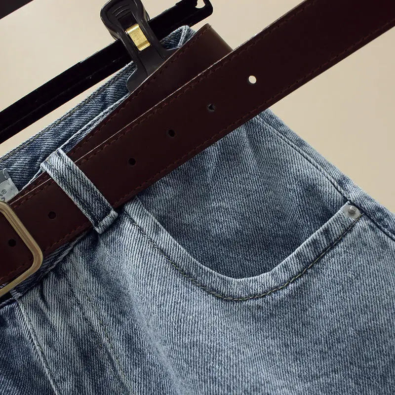 High Waist Denim Shorts Women's Loose Wide Leg Pants Five Parts Summer New Style Casual Comfortable Blue Jeans High Waist Shorts