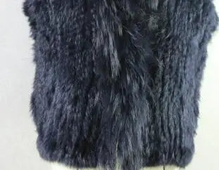 17 colors woman girl real rabbit fur vest jacket spring winter warm genuine rabbit fur knit coat vest black beige