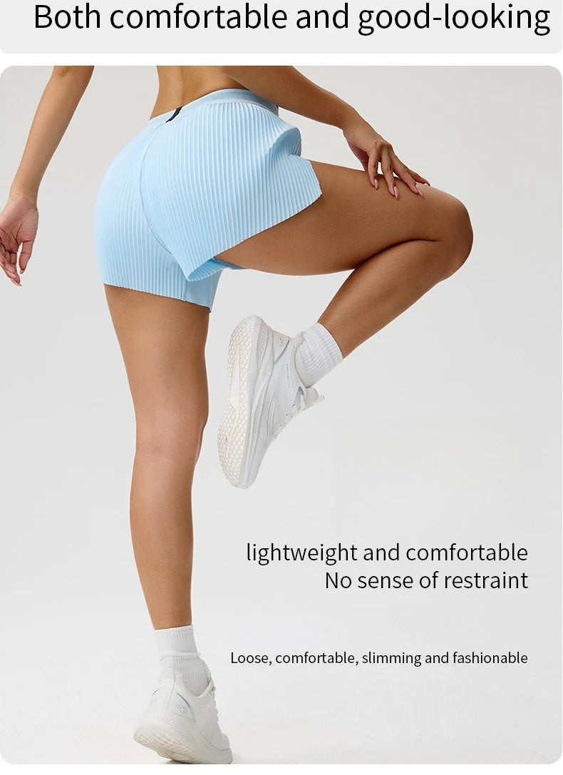 Womens Tennis Golf Skort Built‑in Liner Shorts Two‑Piece Look Sports Skirt Yoga Running Fitness Gym Workout Outdoor Short Skirt