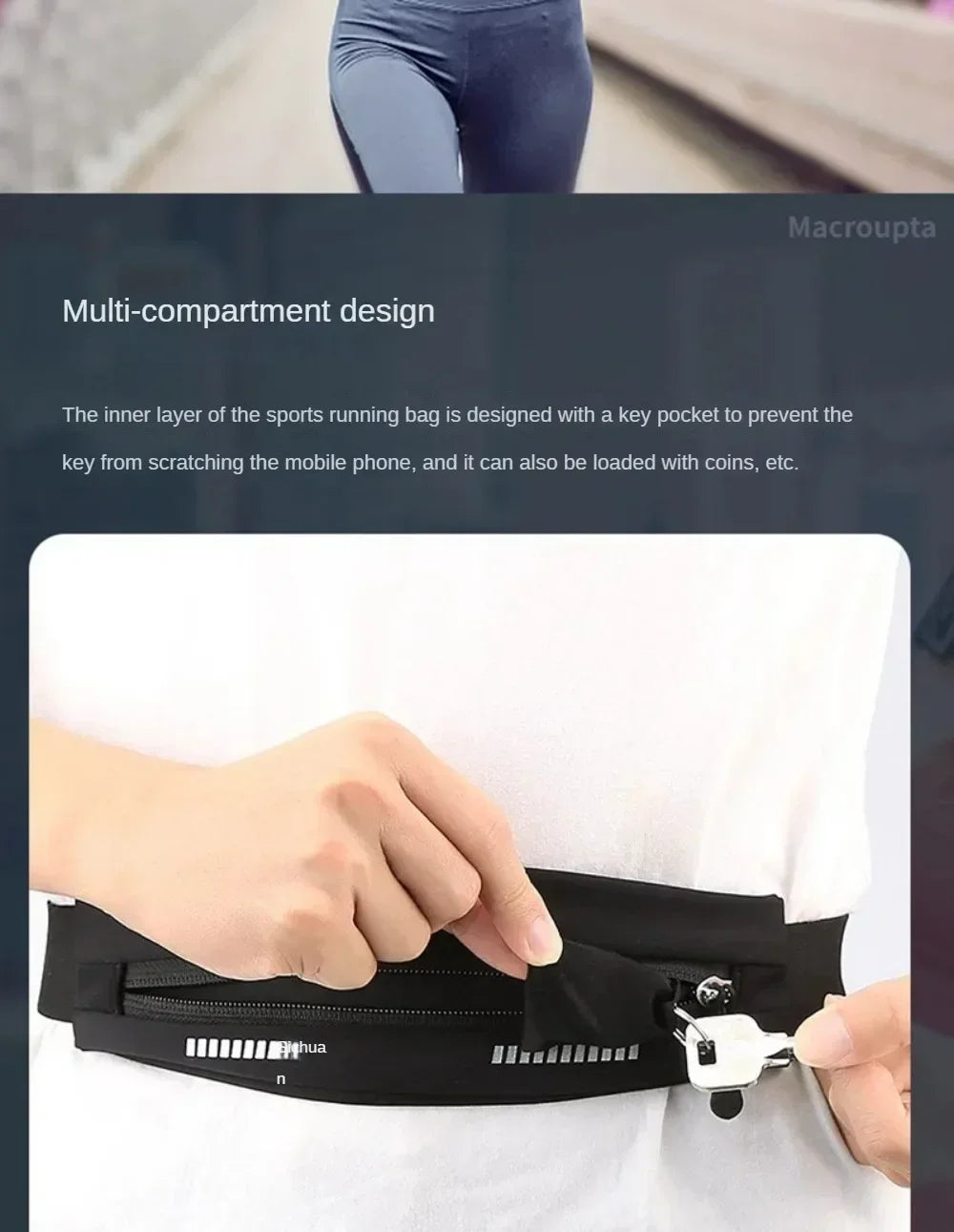 New Running Belt Bags Women Sports Fitness Waterproof For Money Phone Holder Jogging Training Key Belt