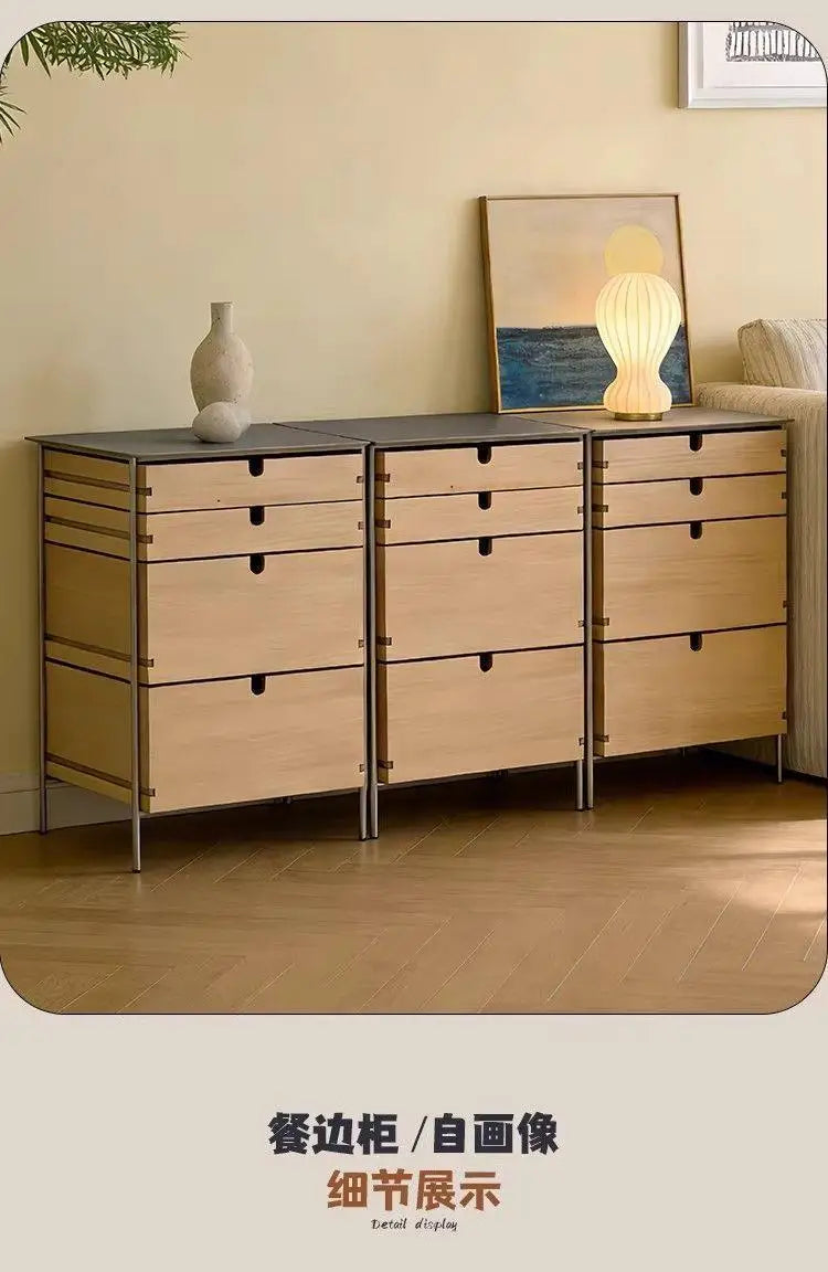 Medieval style living room combination storage cabinet, locker, solid wood