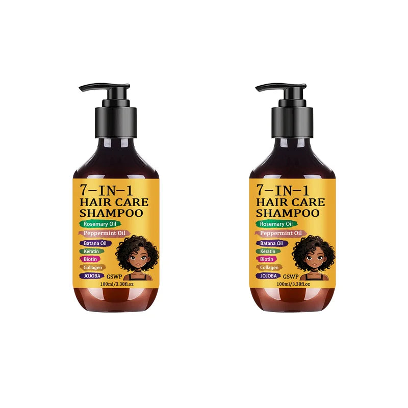 GSWP 7-in-1 Hair Care Moisturizing Shampoo, Nourish Hair Keeping Hair Voluminous and Styled While Staying Fresh. 100/200ml.