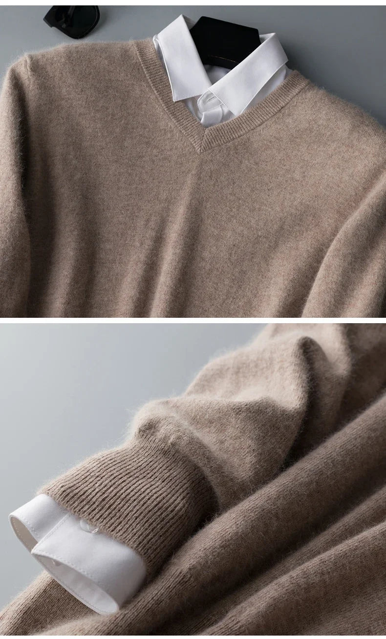 Cashmere Cashmere Sweater Men 2025 Autumn Winter Jersey Jumper Robe Hombre Pull Homme Hiver Pullover Men O-neck Knitted Sweaters
