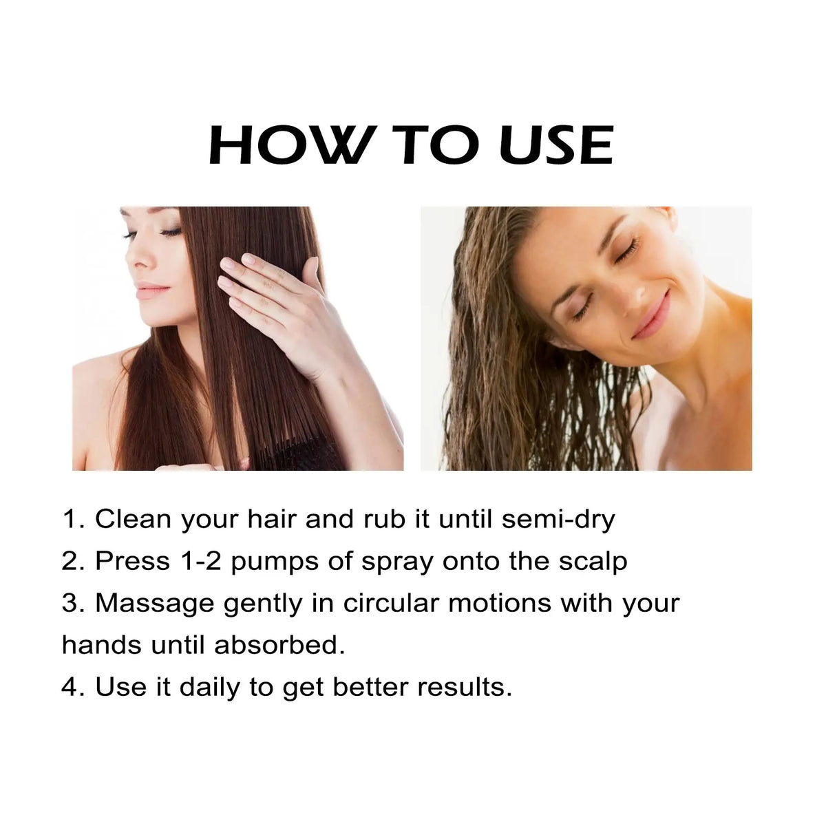 Rice Hair Care Spray Promote Hair Growth Repair Damaged Hair Strengthens Hair Fibers Reduces Hair Loss Breakage Rice Nutri Spray