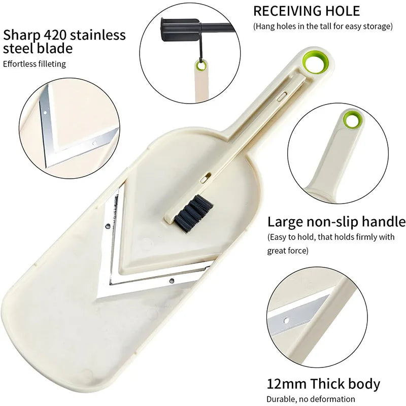 Japanese Cabbage Slicer Ultra-Thin Mandoline Slicer Good Grips Handheld Veggie Cabbage Slicer Shredder Kitchen Gadgets