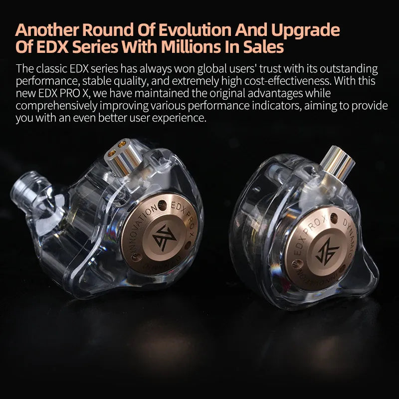 KZ EDX PRO X Wired Earphone Stereo Bass HIFI Music Sports Microphone Wired Earphone Earplug Detachable Cable ZSN PRO 2 X ZS10