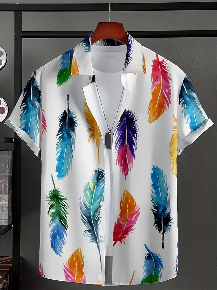 Hawaii Fashion Black And White Plaid Shirt Summer Simple Daily Men's And Women's Lapel Button Down Tops Oversized Cool Casual