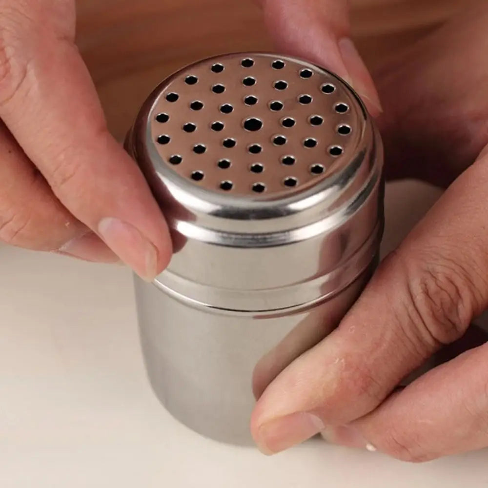 Multi-purpose Stainless Steel Seasoning Jar Salt Sugar Bottle Rotating Cover Kitchen Gadgets Spice Pepper Shaker Spice Jar