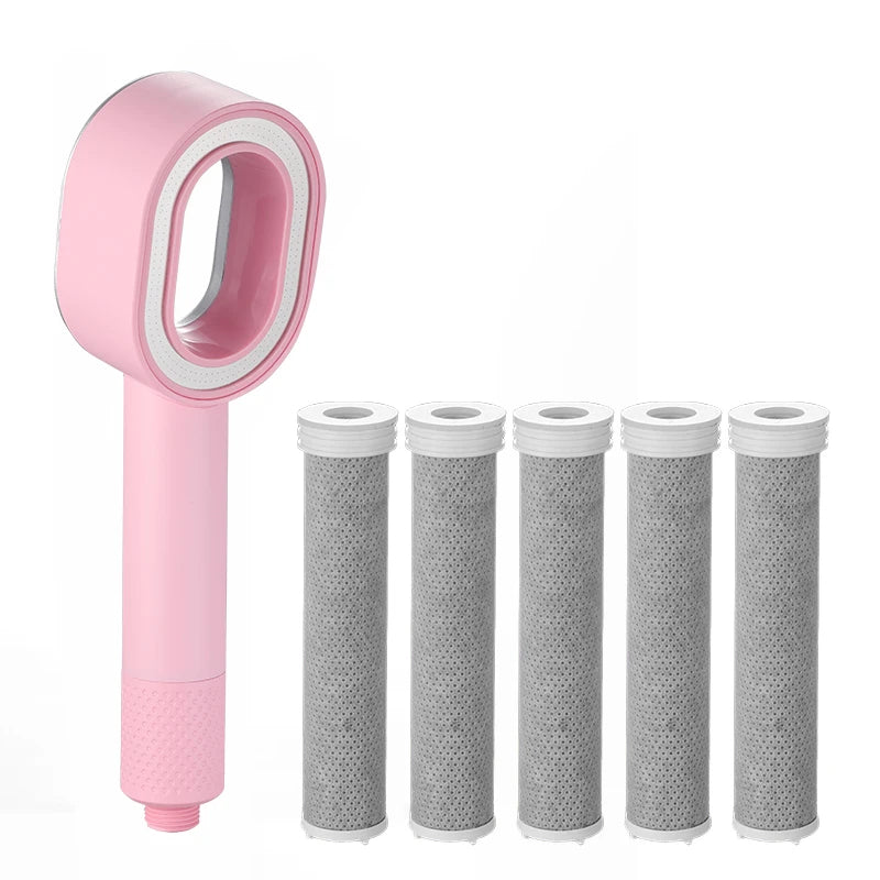 High Pressure Filter Shower Head Nozzle Impurities Beauty Purification Bathroom Showerhead Accessories Universal Water Saving