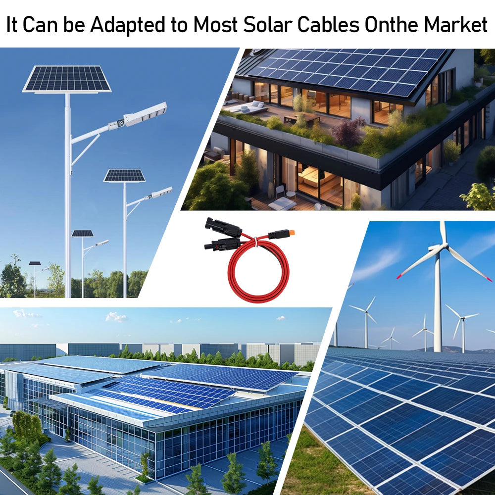 10AWG 12AWG XT60 Anti Spark Solar Cable PV Connector Wire for LiPo Battery Solar Power System - Durable PV Connector