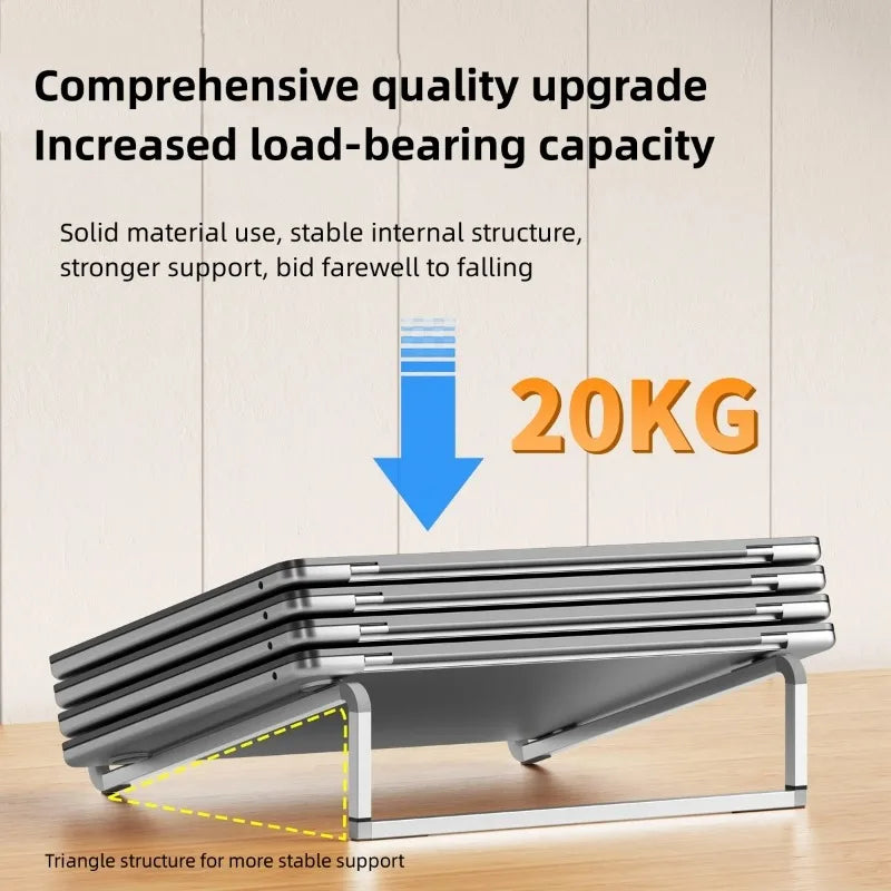 Laptop Stand For Folding Adjustable Aluminum Computer Pc Tablet Stand Notebook Tablelaptop Holder Heat Dissipation