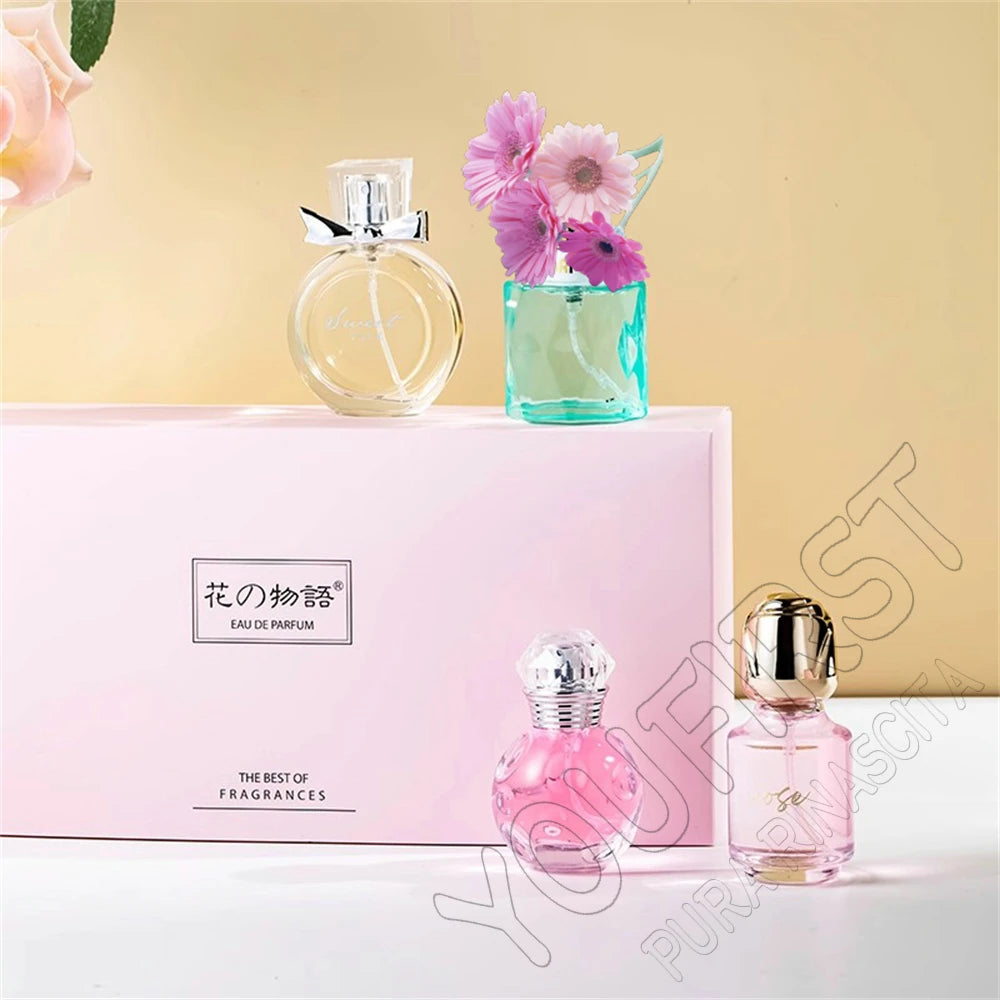 Original Brand Perfume Women Eau De Parfum Femme 100ml Importados Perfumes And Colognes Floral Scent Spray Gift Box 4Pcs Set