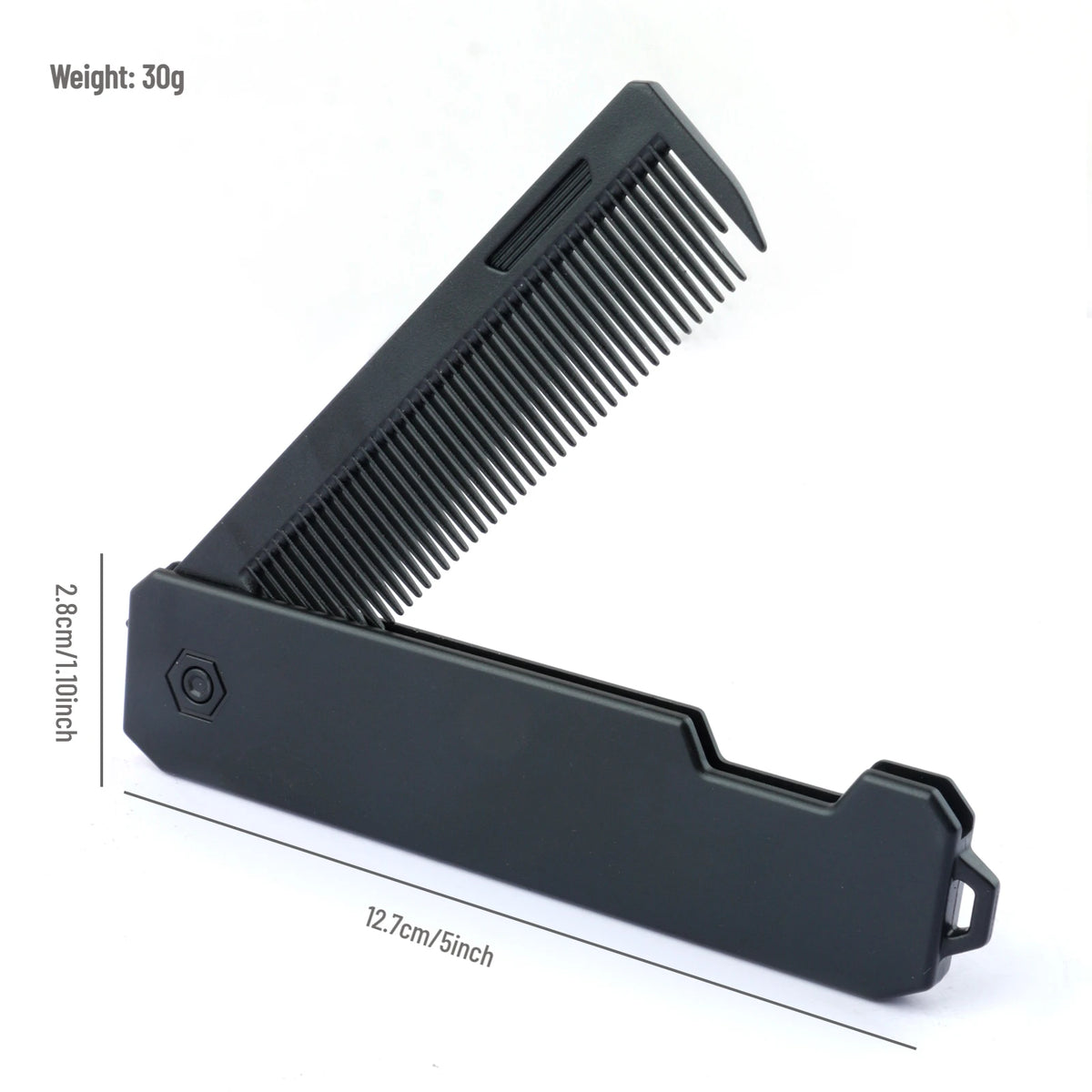 New 1/2/3 in 1 Pocket Folding Combs Plastic Wide Tooth Oil Head Comb Beard Combing Barber Clipper Comb Salon Hair Styling Tools
