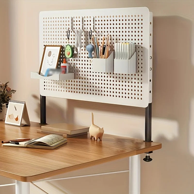 Desktop organizer, DIY pegboard combination kit, desk drawer organizer, clip-on desktop organizer with extendable height