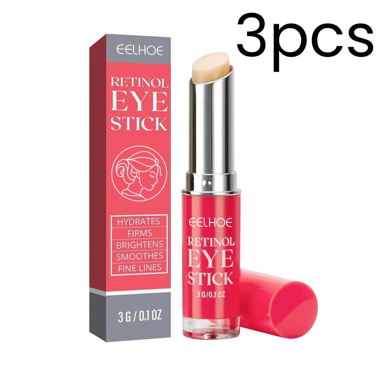 EELHOE Retinol Eye Stick Prevents Dry Skin Smooth Revitalizes Hydrates Eyes Deeply Nourishing Gentle Dark Circle Corrector Stick