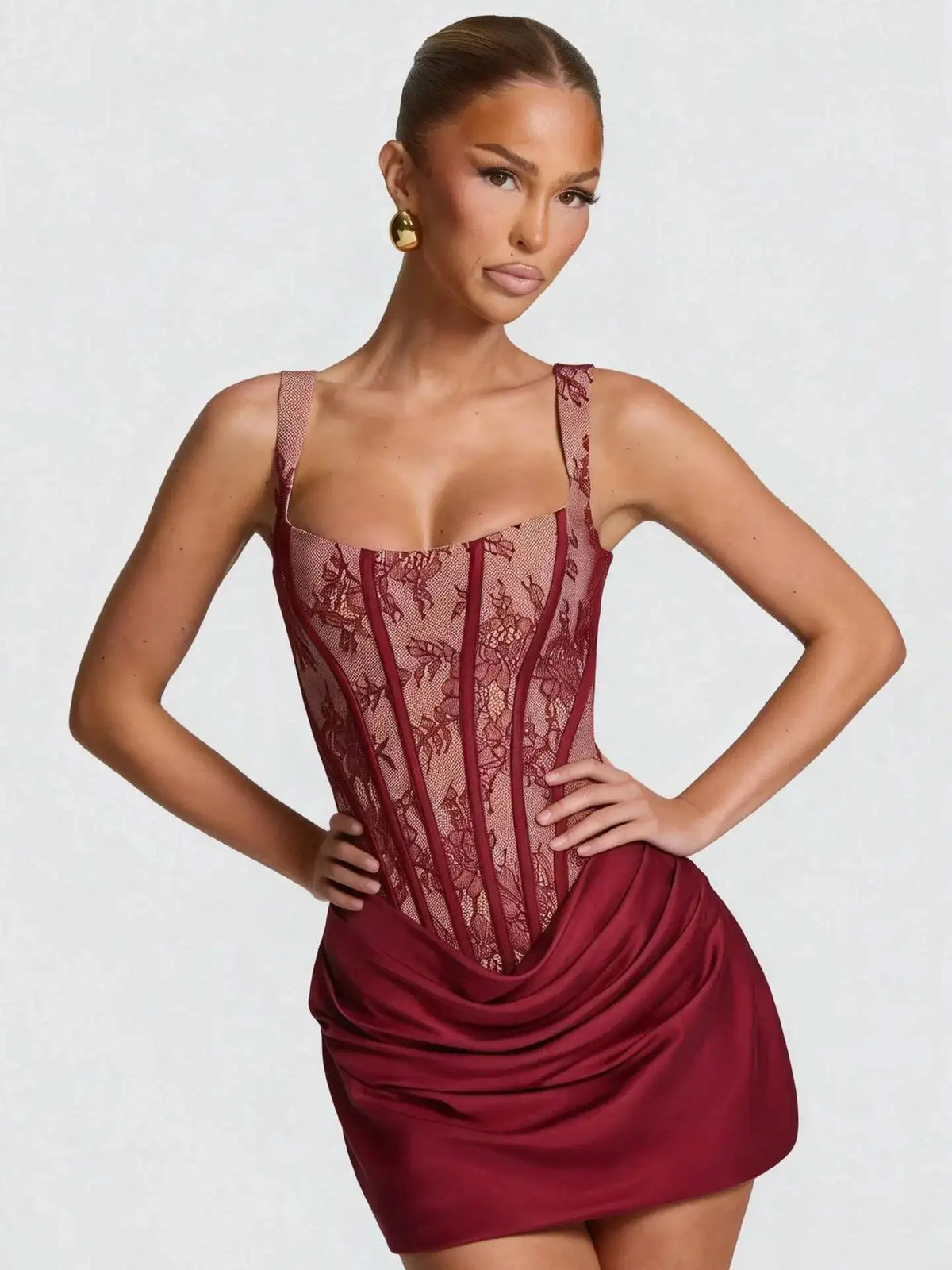 Avrilyaan Strapless Spaghetti Strap Sexy Dress Women Lace Patchwork Party Dress Bandage Backless Mini Summer Dress Vestidos