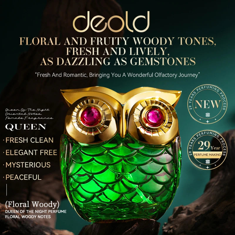 Perfume Spray,Coffee Vanilla Floral Fruity Women Scent,Owl Queen Citrus/Peony/ Jasmine/Musk/Sandalwood/Patchouli Fragrance Mist