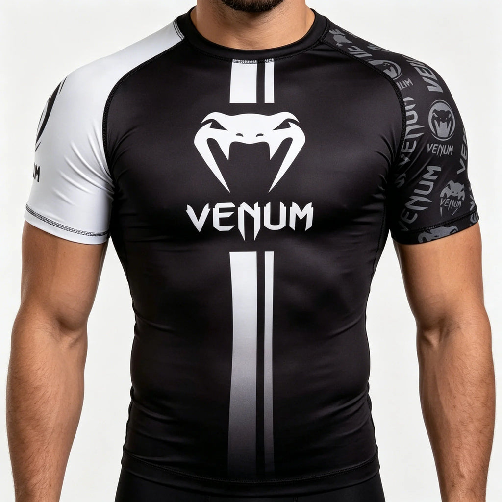 Men's Sports Compression Short-sleeve T-shirt Quick-dry Breathable Gym Training Top