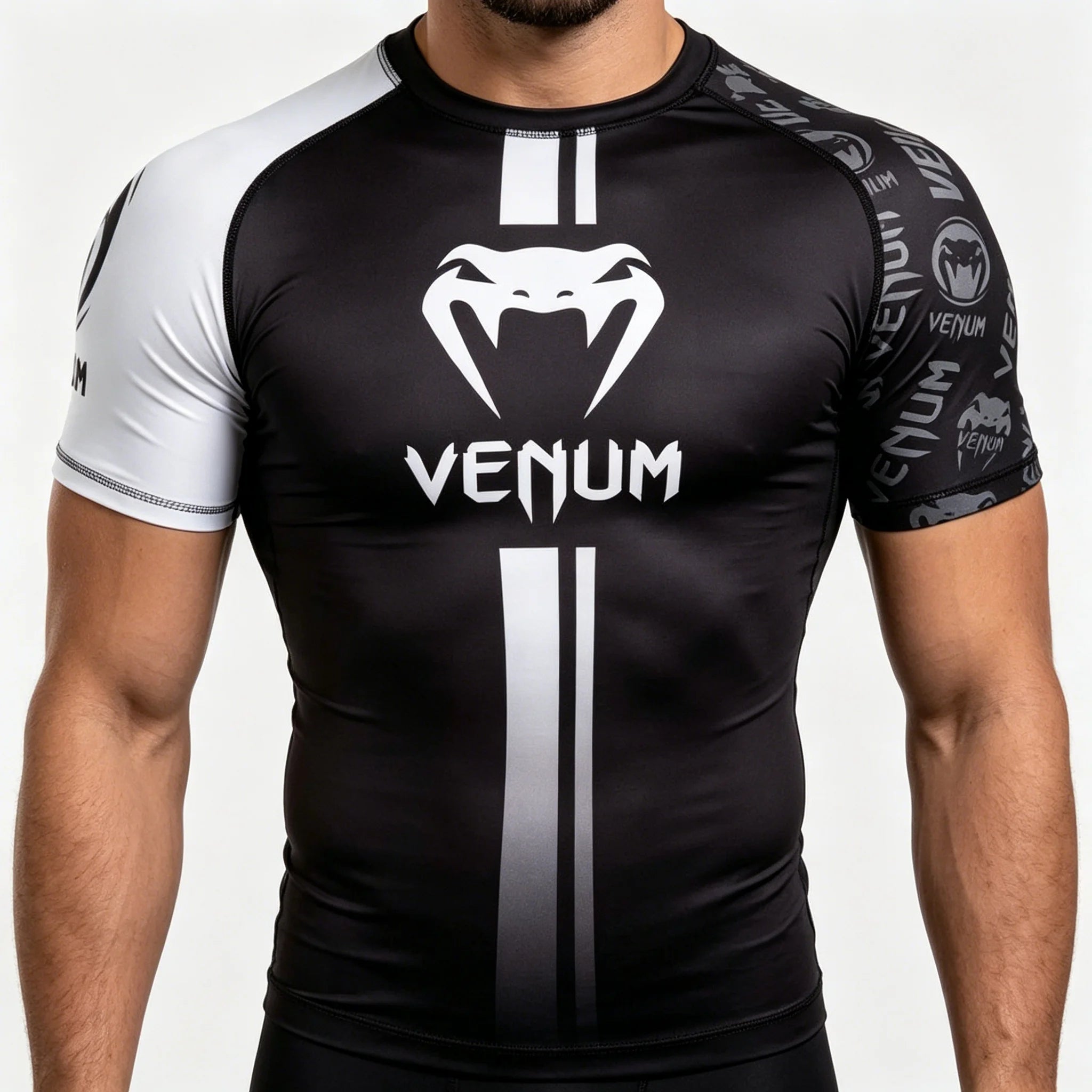 Men's Sports Compression Short-sleeve T-shirt Quick-dry Breathable Gym Training Top