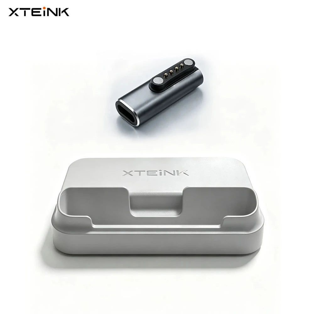 3in1 Charging Stand for XTEINK X3/X4 Pro E-Ink Reader, Desktop Cradle with 65 Degree Tilted Design, Storage Base for Tablet