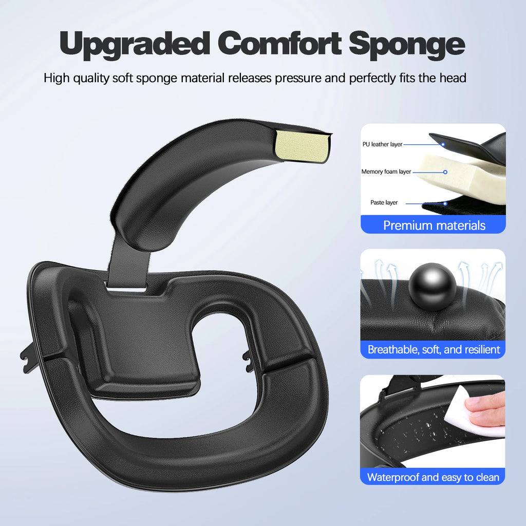 Adjustable Head Strap Mount for DJI Action 6/5Pro/4/3, Osmo Nano/360, Insta360 X5, Phone - POV Camera Holder for Outdoor Sports