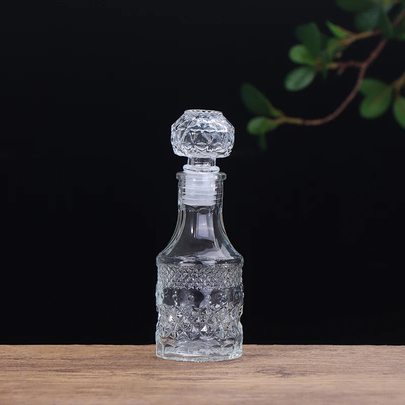 1Pc 100/150ml Transparent Glass Cup Whiskey Decanter Party Barware Whiskey Glass Bottle For Liquor  Bourbon Barware