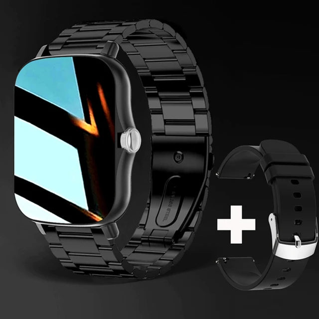 New Smart Watch Android Phone 1.44''Inch Color Screen Bluetooth Call Blood Oxygen/Pressure Monitoring Smart Watch Women Men HT30
