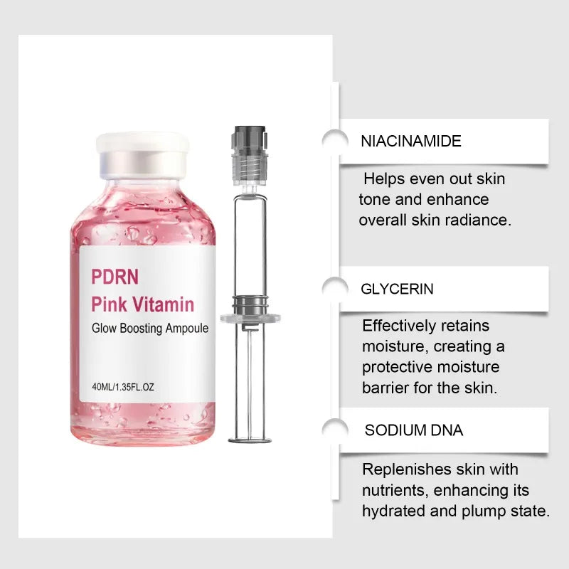 PDRN Salmon DNA Serum Deep Collagen Barrier Serum, Peptide Intensive Activation, Pink PDRN Stem Cell Ampoule, Moisturizing