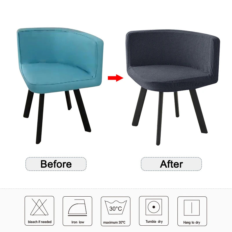 Stretch Triangle Chair Cover All-inclusive Protector Low Back Dining Chair Home Hotel Leisure Party Polar Fleece Chair Cover