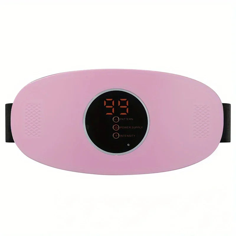 Rechargeable Waist Belt EMS Slimming Massager Fat Burning Body Shaper Vibration Belt for Weight Loss Constipation Relief