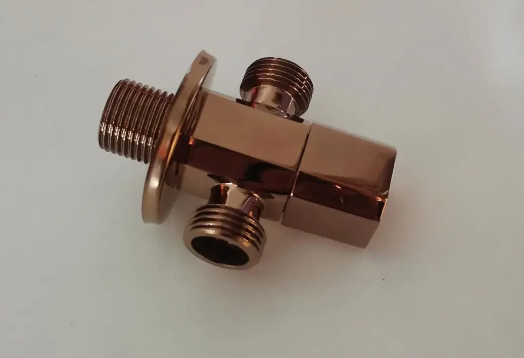 shine polish Rose Gold Hand Held Bidet Sprayer Stainless Steel Douche Kit Toilet Bidet Shattaf Copper Valve Jet Set sprayer head
