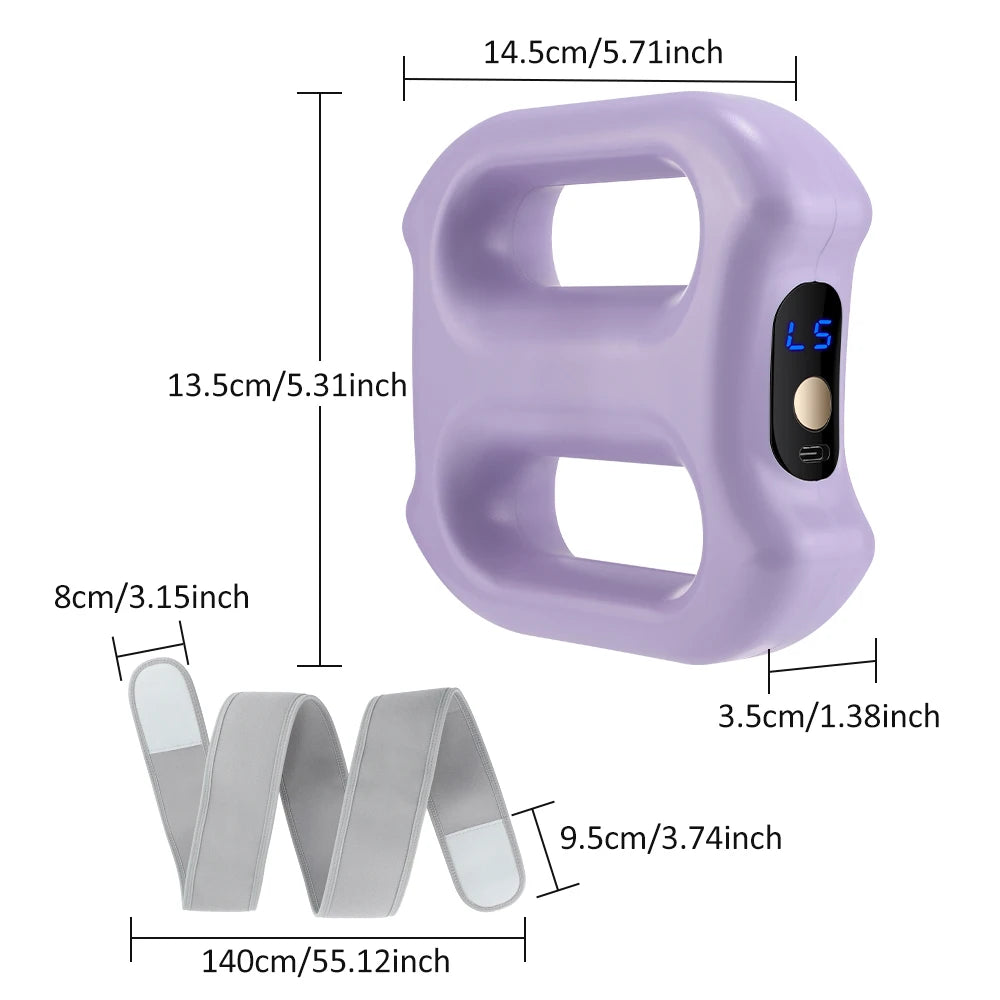 3 Mode 5 Speed Fascia Ring Massager with Strap Rechargeable Muscle Relax Body Slimming Massage Weight Lose Home Gym Deep Tissue