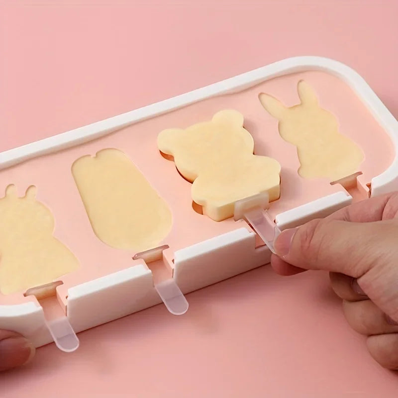 Cartoon Popsicle Mold, Ice Molds, Reusable Ice Cream Molds, Beach Accessories, Summer Kitchen Gadgets, Kitchen Stuff