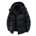 Custom LOGO cotton-padded clothes for men and women 2025 winter new thickened warm removable hooded cotton clothes couple jacket