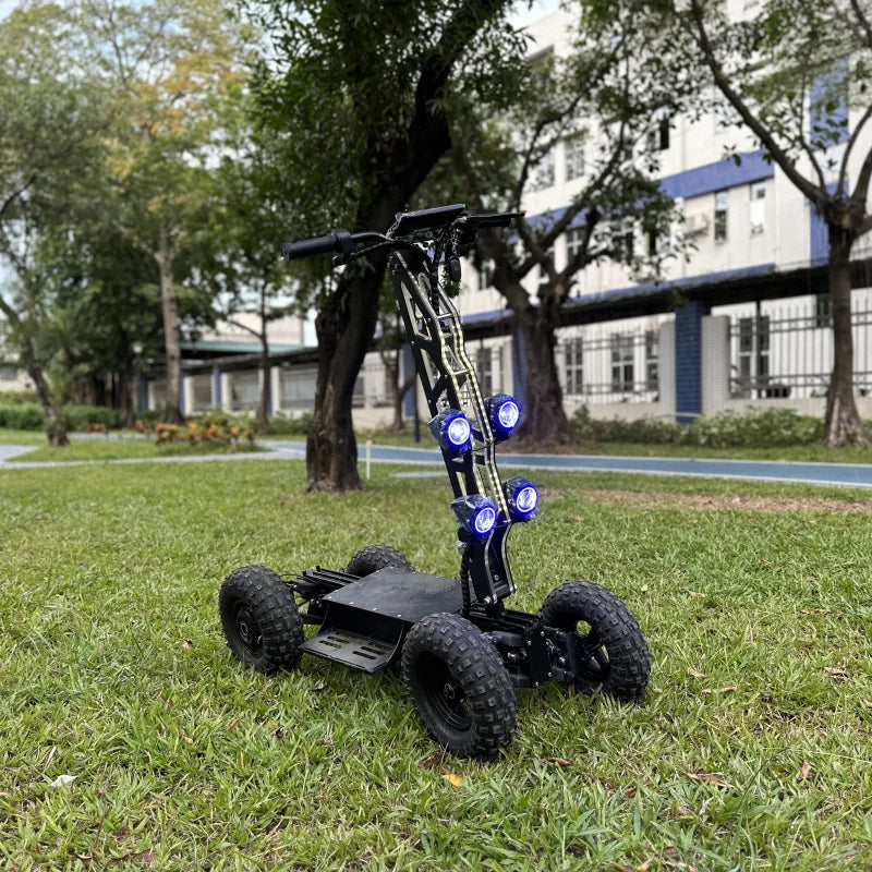 Unisex 4x4 40AH Tilt Electric Scooter All Terrain Off-Road Golf Cart Adult Four Wheel Belt Optional Rear Trailer