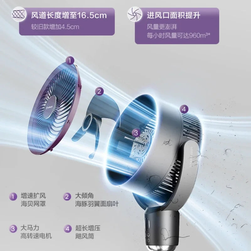 Air Circulation Fan Electric Fan New Home Floor Fan Silent Vertical Turbine Desktop Dormitory