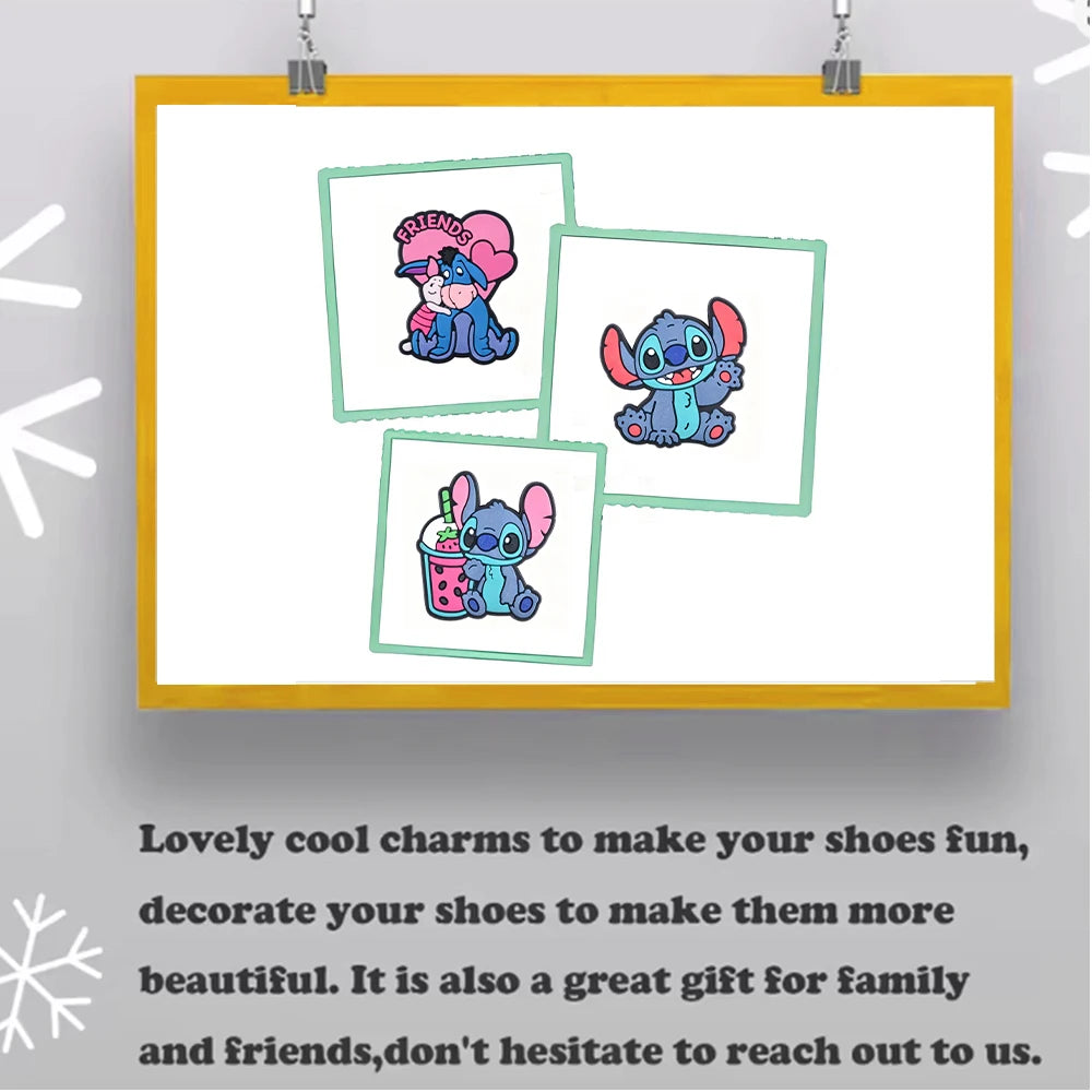 9-20pcs Hot toys Cute Cartoon Series for Shoe Charms Designer Accessories DIY Decoration for Classic Clog Kids Gifts