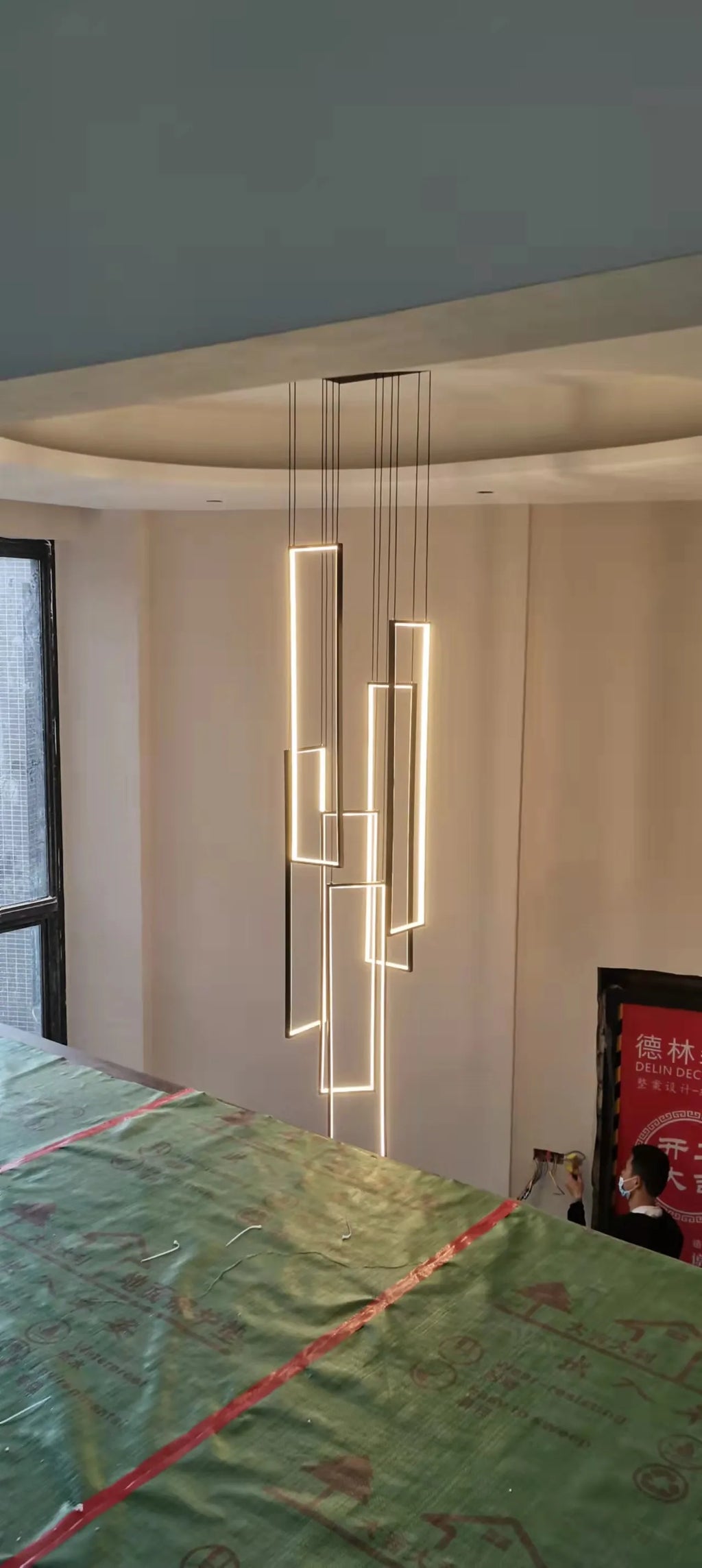 Stairs Lighting Led Ceiling Light Pendant Lamp For Dining Room Living Room Chandelier Modern Pendant Hanging Lamps For Ceiling
